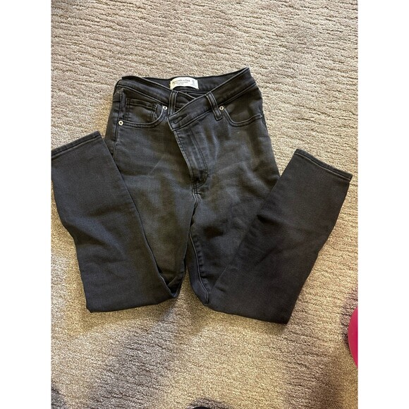 Abercrombie Super Skinny Ankle High Rise Jean 25XS - Picture 1 of 2